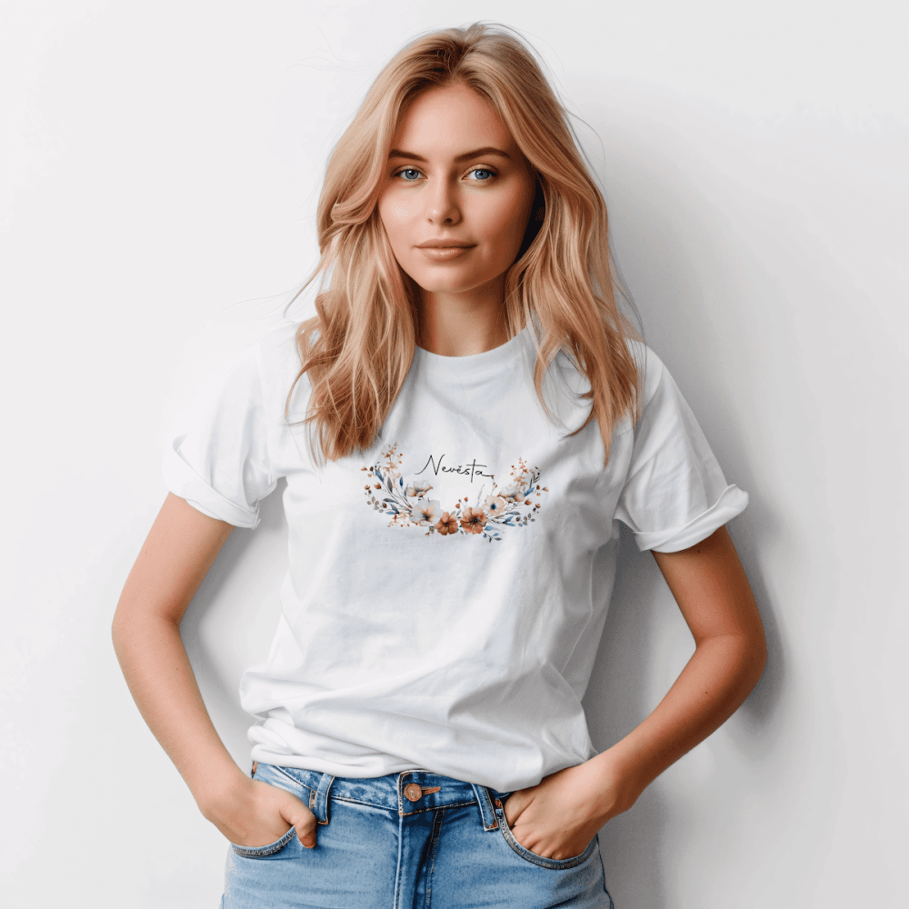 Svatební triko - Luční kvítí – foto 6
