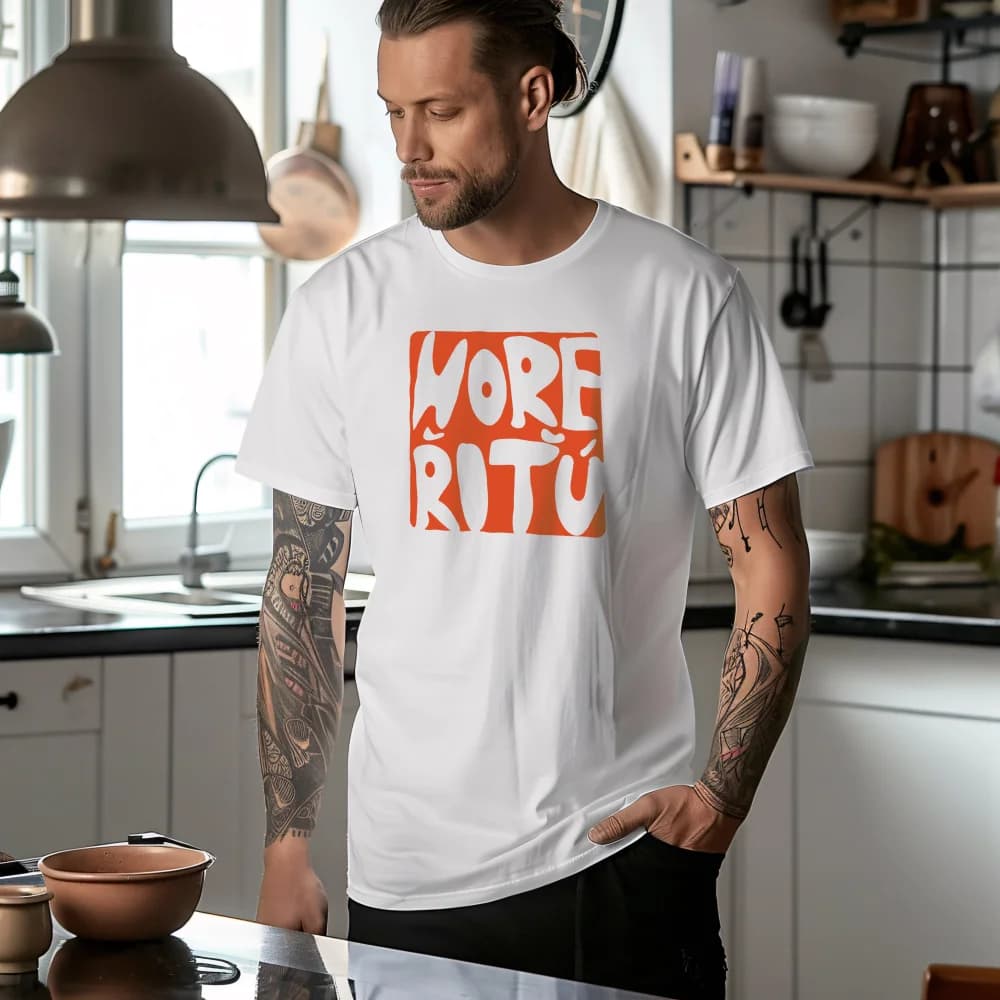 "Hore řiťú" - pánské triko – foto 3